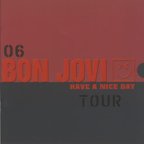 BON JOVI HAVE A NICE DAY ジャパンツアー ポスター BON JOVI “Japan Tour 2006 Press Release” (JAPAN,2006) | redbank's